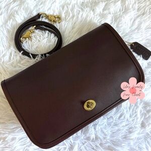 Vintage COACH Mahogany Convertible Clutch 9635 Costa Rica Crossbody Shoulder Bag